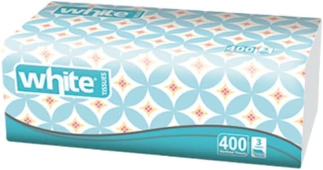 White Facial Tissues - 400 Tissue