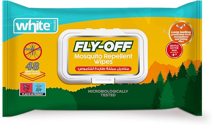 White Fly-Off Wipes 48 Pieces
