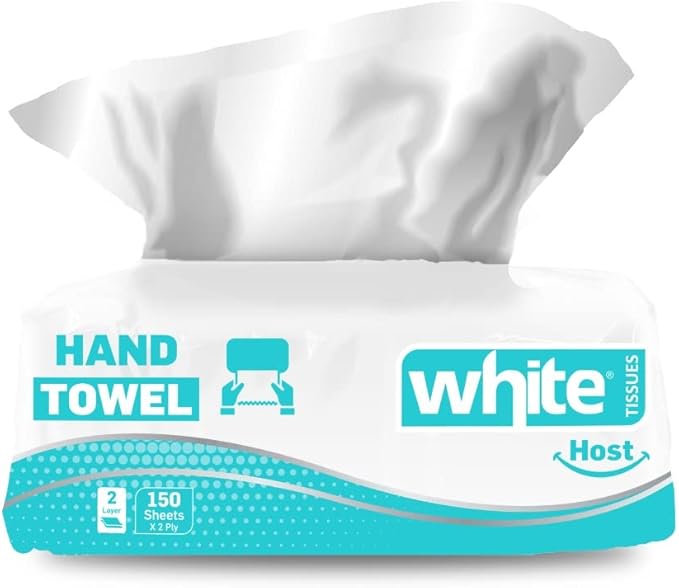 White Host Hand Towels - 150 Tissues