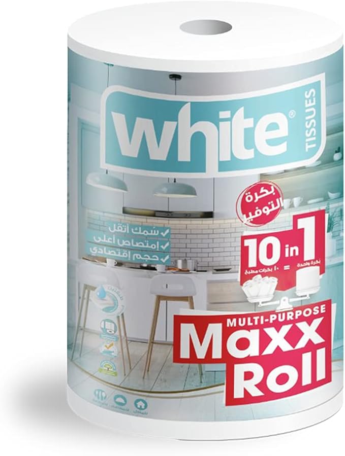 White Multi-Purpose Kitchen Maxx Roll - 650 Sheets